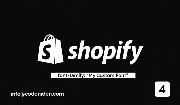 Shopify Add Custom font